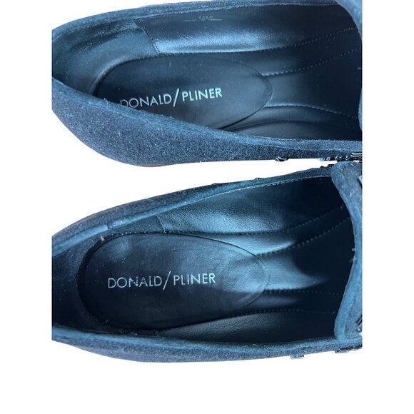 Donald J Pliner Women’s Black Beaded Loafers Slip-On Flats Size 10M - Picture 3 of 11